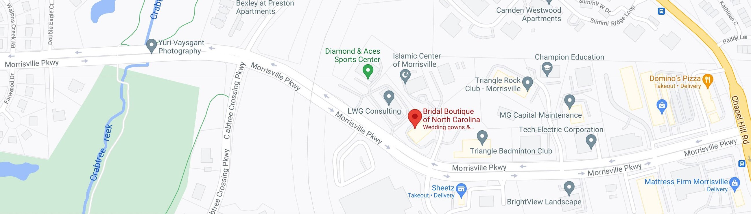 The Bridal Boutique of North Carolina location