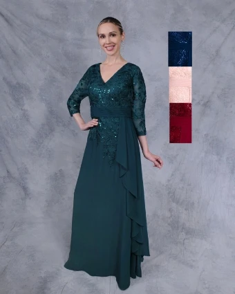 LORETTA #0 Navy Dusty Rose thumbnail