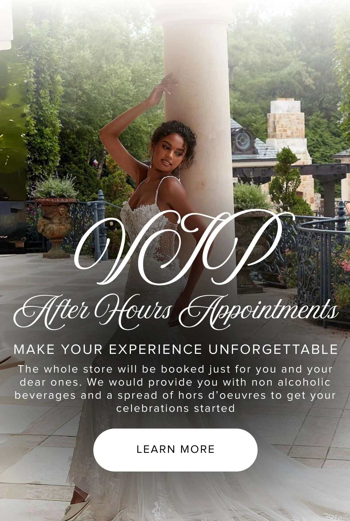 Models wearing Morilee bridal gowns, mobile banner